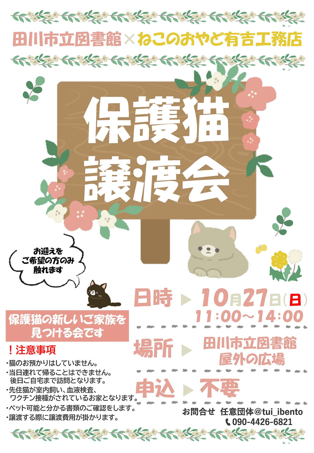 保護猫譲渡会 